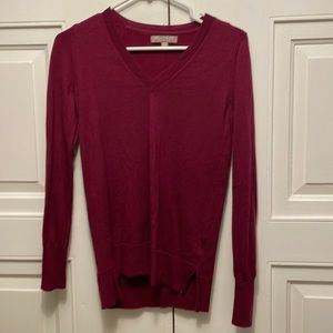 Maroon banana republic v-neck sweater size x-small